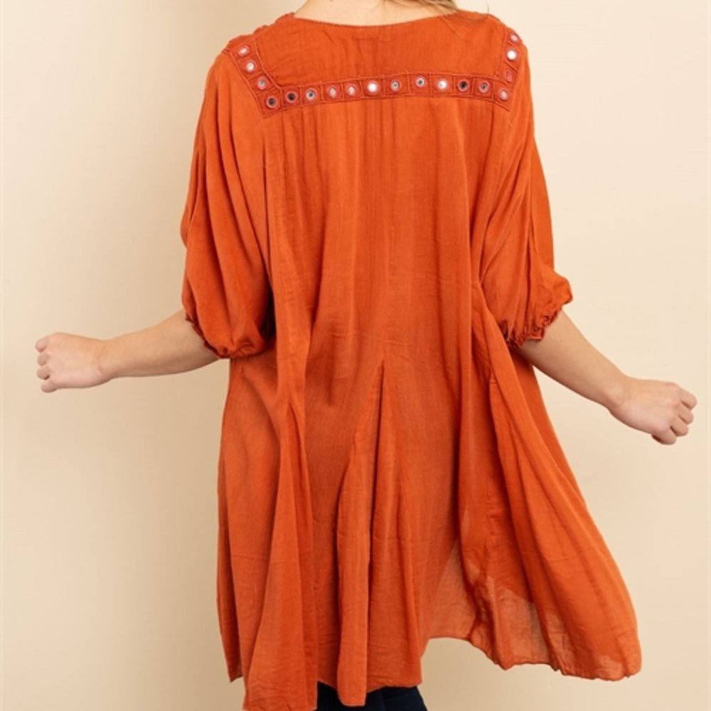 Boho Rust Style top - Picture 4 of 10